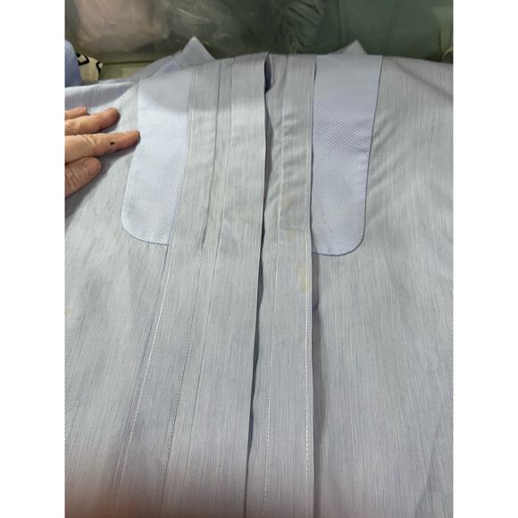 Chloe Designer ASYMMETRIC midi SHIRT DRESS IN LAVENDER BLUE Sz 38/US 6 - Picture 8 of 12